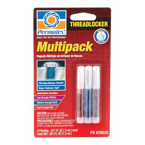 Permatex 3-Piece Multi-Pack Threadlocker 1.5ml Permatex 3-Piece Multi-Pack Threadlocker 1.5ml